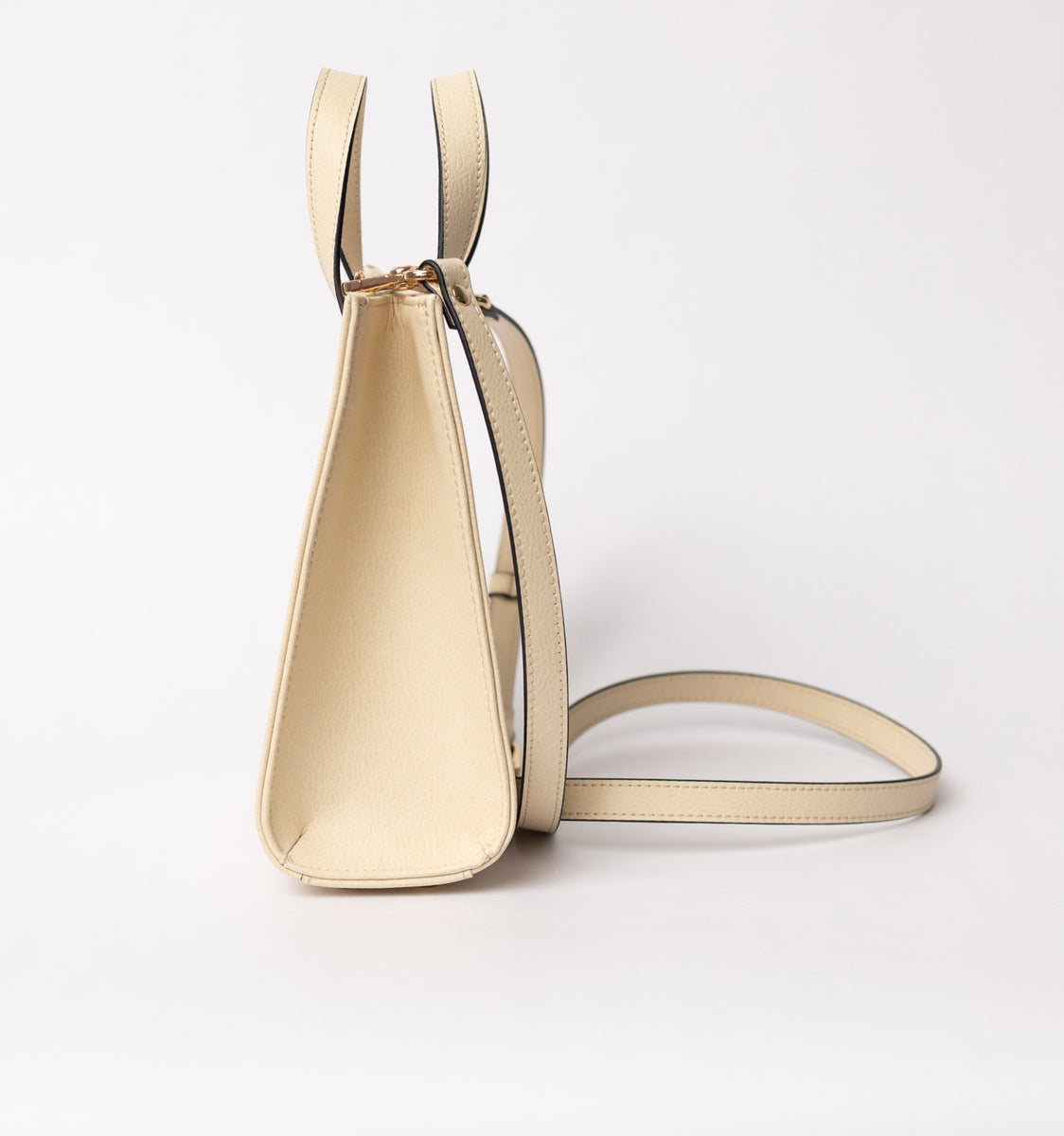 THE ALMOND GIA VEGAN LEATHER MINI TOTE 🌿 – Scalzini Accessories