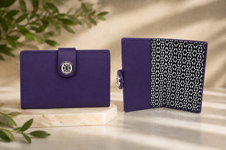 Eggplant Gia Mini Wallet