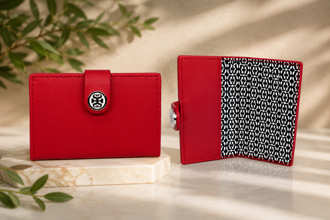 Ferrari Red Gia Mini Wallet
