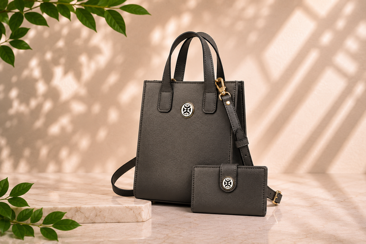 GUNMETAL GIA MINI TOTE