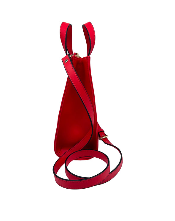 *FERRARI RED GIA VEGAN LEATHER MINI TOTE 🌿