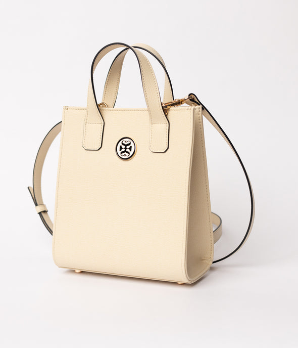 THE ALMOND GIA VEGAN LEATHER MINI TOTE 🌿