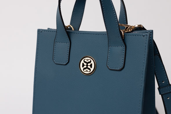 DENIM GIA VEGAN LEATHER MINI TOTE 🌿