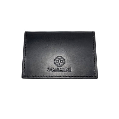 Wallet/ RFID Credit Card Holder in Black Leather