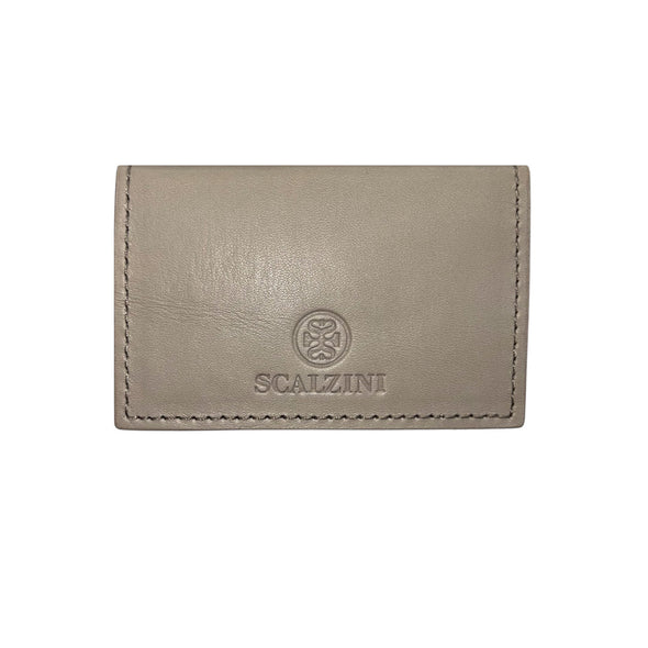 Wallet/ RFID Credit Card Holder in Taupe Leather